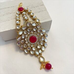 Rhinestone Maang Tikka Forehead Jewelry